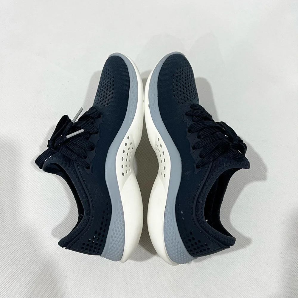 Crocs LiteRide RW 206705 Sneakers Blue/Navy/Gray Size 5 Women Waterproof - Picture 5 of 9